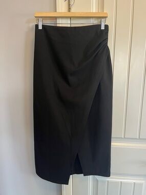 Asymmetric Midi Skirt, Classic Wrap L